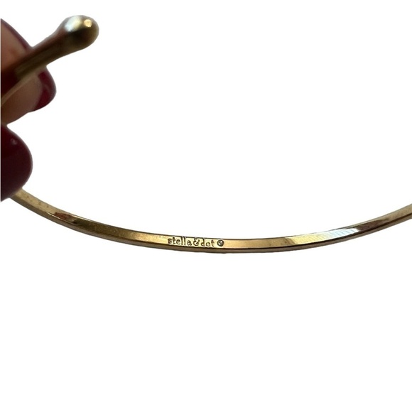 Stella & Dot Pave Cuff Black Rhinestone Bracelet - Picture 2 of 6